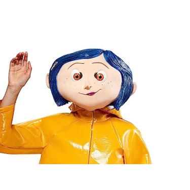 Imagem de Rubies Máscara de látex Coraline Deluxe para adultos, como mostrado, tamanho único, Conforme mostrado., tamanho nico