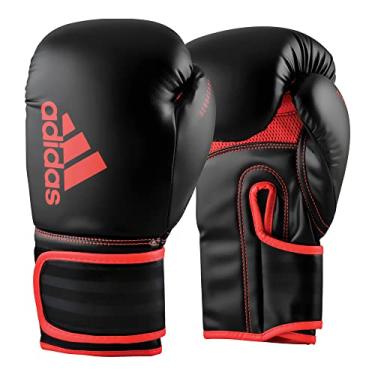 Imagem de adidas Boxing Gloves - Hybrid 80 - for Boxing, Kickboxing, MMA, Bag, Training & Fitness - Boxing Gloves for Men & Women - Weight (16 oz, Black/Red)