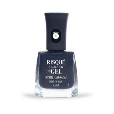 Imagem de Esmalte Risqué Diamond Gel Noites Iluminadas Night em Miami 9,5ml