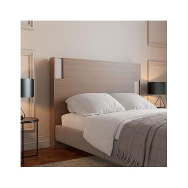 Imagem de Cabeceira para Cama Box Casal e Queen Bartira Diplomata com Revestimento em Finish Foil