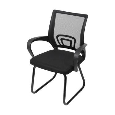 Imagem de Cadeira Tok Preta Base Fixa - Or Design