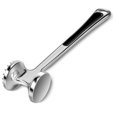 Imagem de AOWOTO Ferramenta de martelo amaciador de carne para amaciar bifes e aves. Fácil de lavar louça