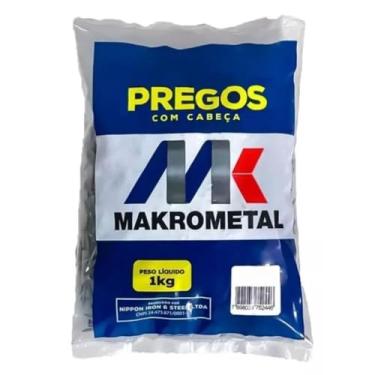 Imagem de Prego De Aço Com Cabeça Polido Brilhante 17x27 1kg - Makrometal