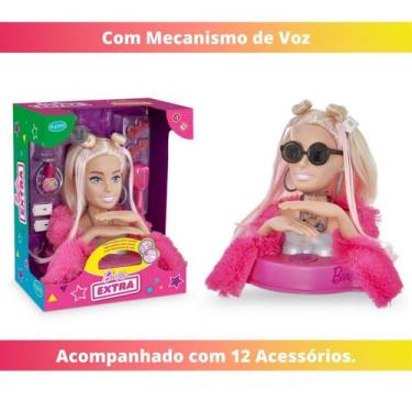 Imagem de Busto Barbie Extra C/Mecanismo De Voz 12 Frases E Acessórios - Pupee B