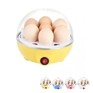 Imagem de Cozedor Elétrico Para 7 Ovos Cozidos Egg Cooker Automático (Amarelo)