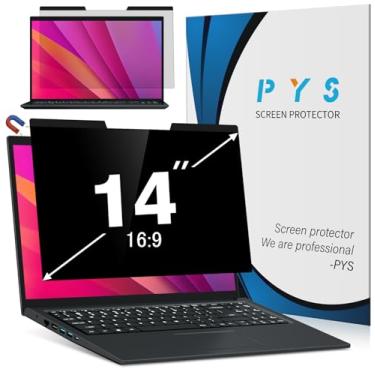 Imagem de Filtro de privacidade magnético para notebook PYS,para notebook de 14 polegadas (16:9), filtro de luz azul, antirreflexo, protetor de tela removível compatível com HP/Dell/Acer/Lenovo/Samsung/ASUS