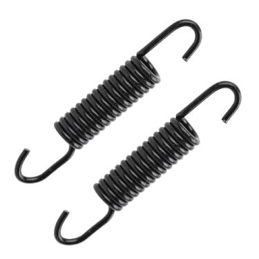 Imagem de Mokuo Suporte para motocicleta Dirt Bike Stand Pedal de freio de mola Retorno Mopeds Scooter Peças - 2 peças, preto, comprimento de 100 mm