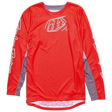 Imagem de Troy Lee Designs Camiseta Moto adulto GP Pro, Ícone, vermelho/cinza, XXG