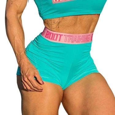 Imagem de Short Elastic Boot Training Brasil Treino Academia Fitness Feminino-Feminino