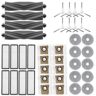 Imagem de Peças compatíveis com Xiaomi X20+X20Plus aspirador de pó robô, escova principal, escova lateral, saco de pó, filtro, acessórios de pano de esfregão (B (40 peças))