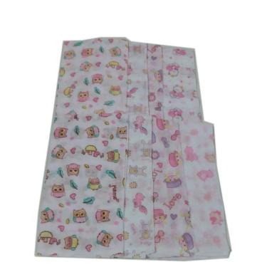 Imagem de Kit 25 fraldas de pano 70x70cm basica para menina
