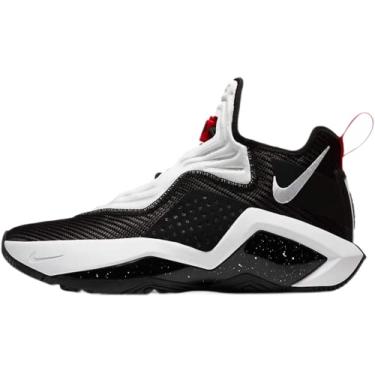 Imagem de Nike Tênis de basquete masculino Lebron Soldier XIV 14, Preto/branco/vermelho universitário, 41