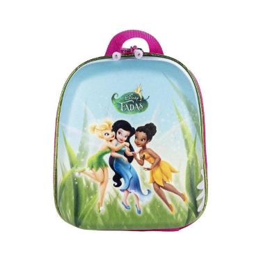 Imagem de Mochila Escolar MaxToy Fada Sininho Verde-Unissex