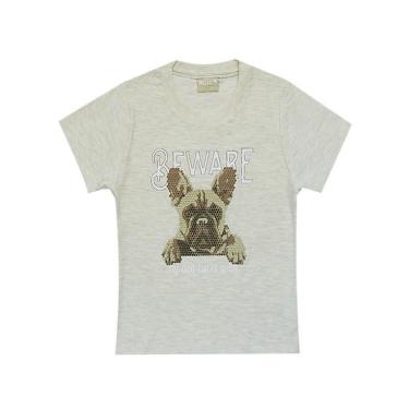 Imagem de Camiseta Infantil Menino Estampa Personalizada Buldogue-Masculino