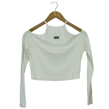 Imagem de Blusa Aeropostale Off White Feminina-Feminino