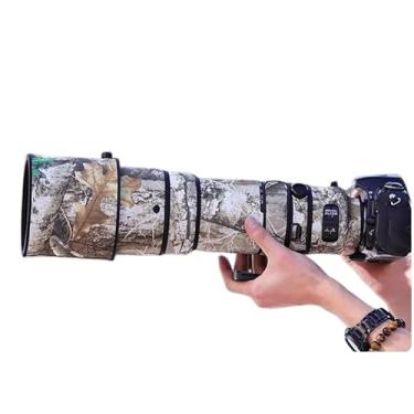 Imagem de CHASING BIRDS Capa protetora de lente impermeável camuflada para Nikon AF-S 200-400 mm F4 G II ED VR Capa protetora de lente à prova de chuva (camuflagem de árvore amarela, com TC de 1,4 X (TC-14E