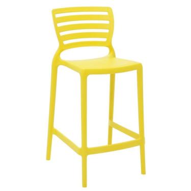 Imagem de Cadeira Tramontina Sofia Alta Residencia Em Polipropileno E Fibra De Vidro Amarelo