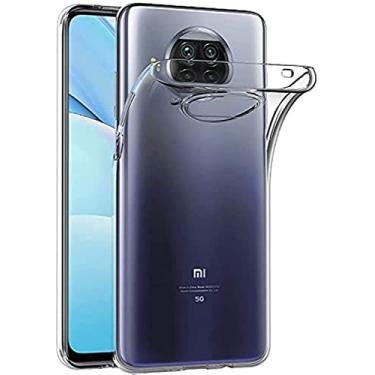 Imagem de Capa para Xiaomi Mi 10T Lite 5G (6,67 polegadas) MaiJin Capa Traseira Transparente de Gel de Borracha TPU Macio