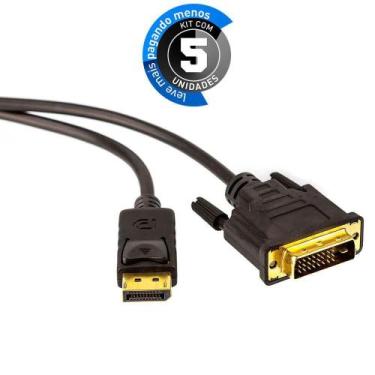 Imagem de Adaptador Displayport Para Dvi Macho - 3 Mt Kit 5 - Cirilo Cabos