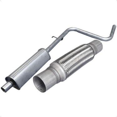 Imagem de Kit Escapamento Abafador + Flexível Palio 1.0 8v 1996 A 2001 - ScapJá