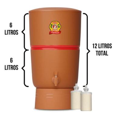 Imagem de Filtro de Barro Stefani São João Premium 6 Litros - Ceramica Stefani