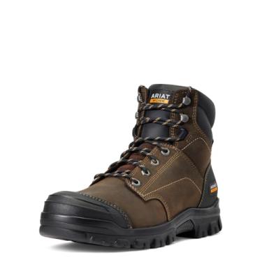 Imagem de ARIAT Mens Treadfast 6 Inch Waterproof Steel Toe Work Safety Shoes Casual - Brown - Size 11.5 D