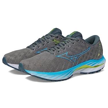 Imagem de Mizuno Tênis de corrida masculino Wave Inspire 19, Cinza fantasma/azul (Jet Blue), 7