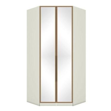 Imagem de Armário De Canto Closet 2 Portas Com Espelhos Seletto Areia Jequitibá - Henn