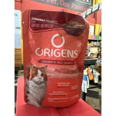 Imagem de Ração úmida Origens gato adulto e filhote sabor carne