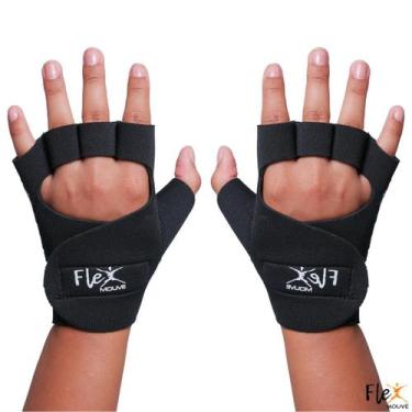 Imagem de Luva De Academia Com Polegar Para Musculação Par De Luvas Treino Neopr