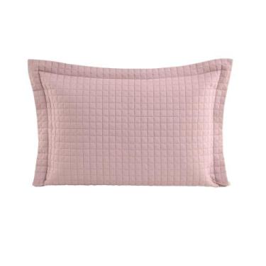 Imagem de Porta Travesseiro Matelado Pastilha Lavive Plaza 50x70cm, Rose Porta T