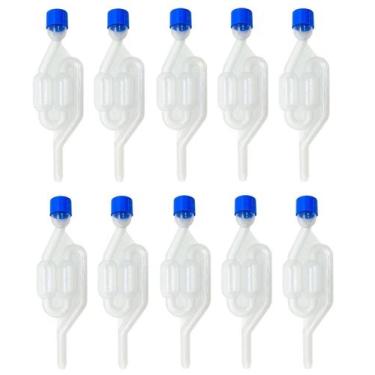 Imagem de Kit 10 unidades Airlock Válvula Tipo S Air Lock Para Fermentação Cerve