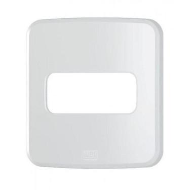 Imagem de  compose placa embutir móveis 1 posição branco ( 1 furo 60mm)  - weg