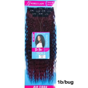 Imagem de Aplique Bio Fibra Tic Tac Cacheado Longo 3 Peças 75cm Sophia - bbless,