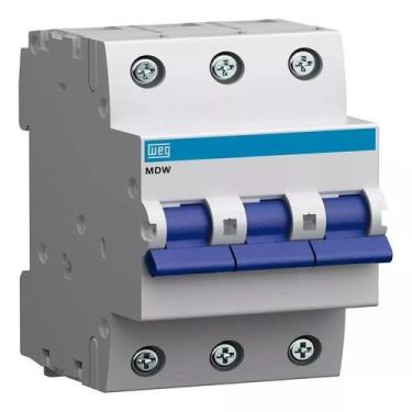 Imagem de Disjuntor Tripolar 70a Din MDW Curva C Weg