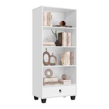 Imagem de Multiuso Organizador / Livreiro DU Com Prateleiras e Gaveta Cor Branco