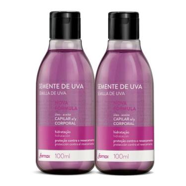 Imagem de Kit 2 Óleo Capilar e Corporal Farmax Semente Uva com 100ml