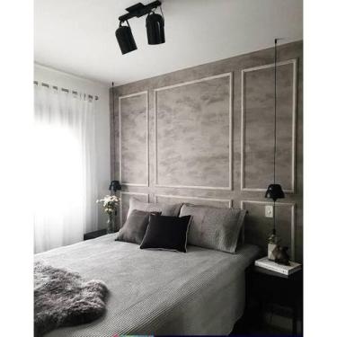 Imagem de Kit 10 Molduras Decorativas Isopor Boiserie Rodameio 10M - Lopes Decor