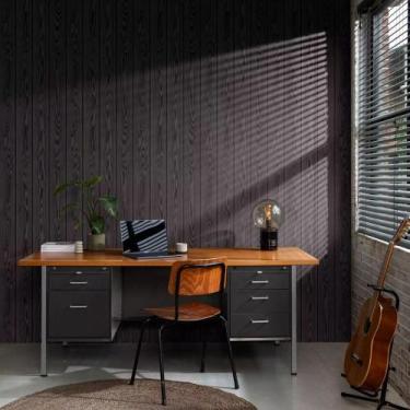 Imagem de Papel De Parede Madeira Preto - African Queen III - R499 - Rasch