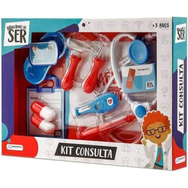 Imagem de Kit médico brinquedo infantil consulta multikids br959