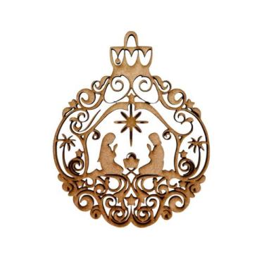 Imagem de Enfeite Natalino Mdf para Árvore de Natal - Kit com 10 unidades - Poá 