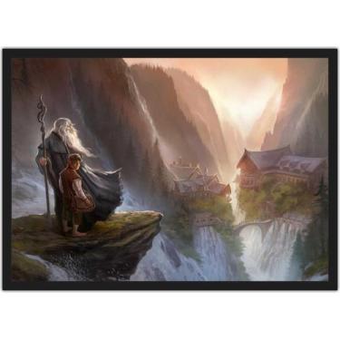 Imagem de Quadro Decorativo Senhor Dos Anéis Cinema Decorações Com Moldura G07 -