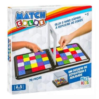 Imagem de Jogo Match Color 70 Peças Encaixe BR1677 - Multilaser, UNICO, Cores so