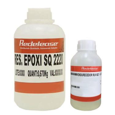 Imagem de Resina 2220 Epoxi Flexível Com Proteção UV Com Endurecedor (1,430 Kg) 