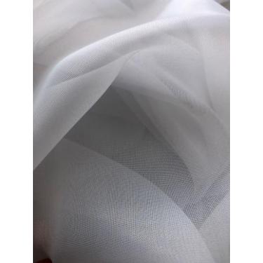 Imagem de Tecido Voal Branco Liso Para Cortina Largura 2,80m X 4mts - ART DECORA
