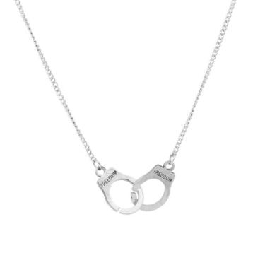 Imagem de colar corrente algemas algemado masculino feminino Aesthetic Egirl Ind