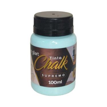Imagem de Tinta Chalk Gliart 100ml Super Cobertura Para Artesanato, Aquamarine