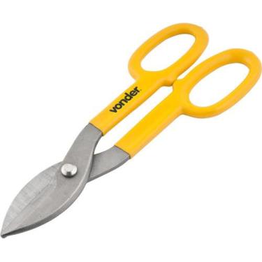 Imagem de Tesoura para chapas universal 10" reta cabo plastificado - Vonder