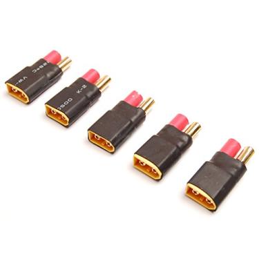 Imagem de Lot(5) Male XT60 Plug to 5.5mm Banana Adapter Converter for RC Turnigy Zippy