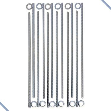 Imagem de ESTACA P/BARRACA 30 CM AÇO CA-50 (4,2mm) COM 12 UNIDADES